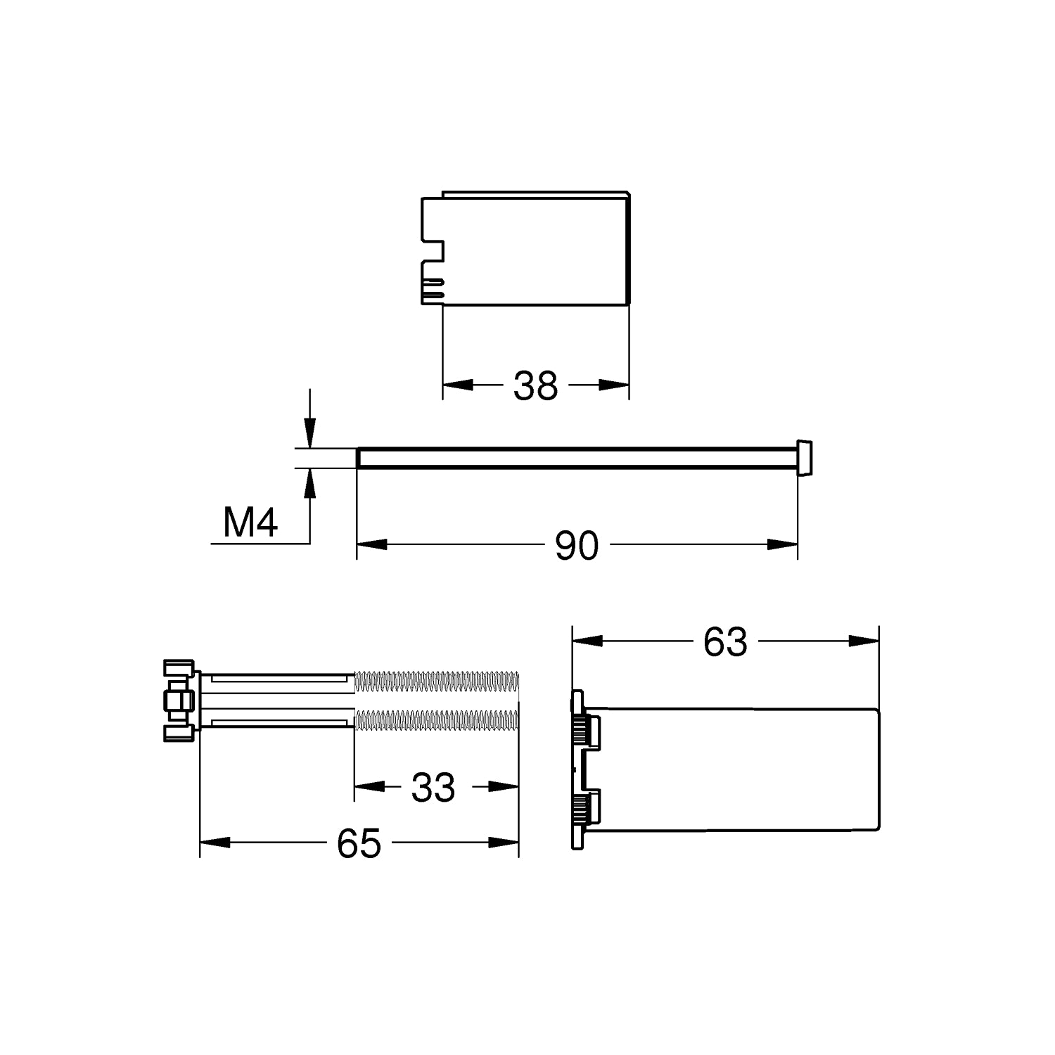 Grohe Universal udvidelsessæt 25 mm