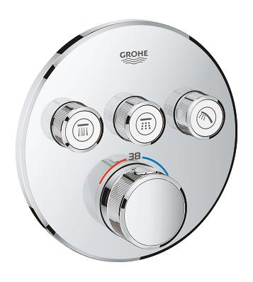 Grotherm Smartcontrol termostat - 3 ventiler til indbygning