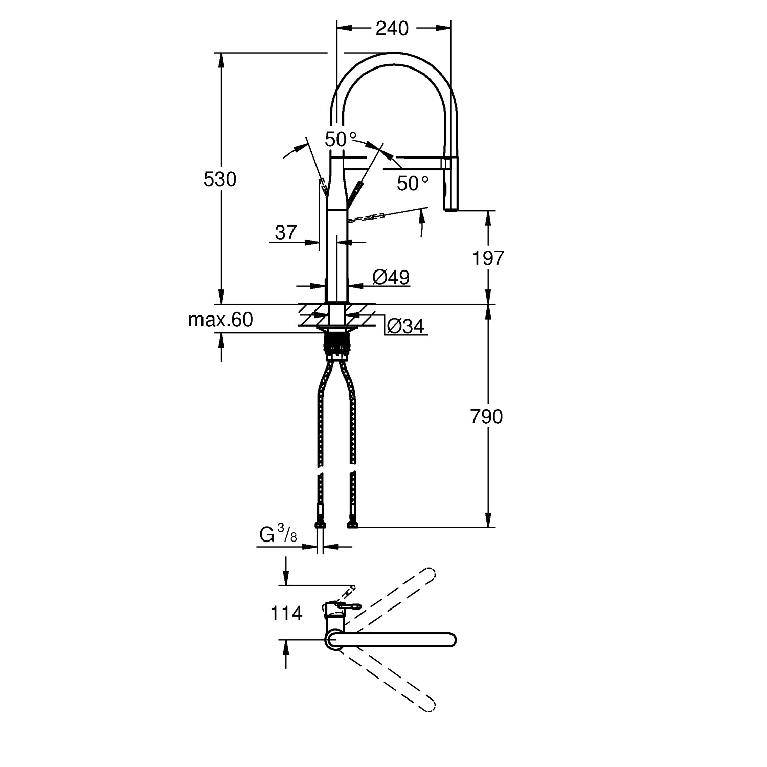 Grohe Essence etgrebskøkkenarmatur