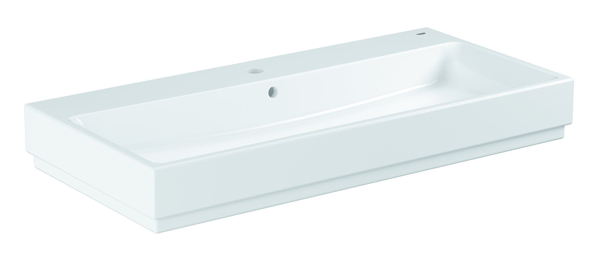 Cube Ceramicmed overløb1000 x 490 mminklusiv fikseringssæt