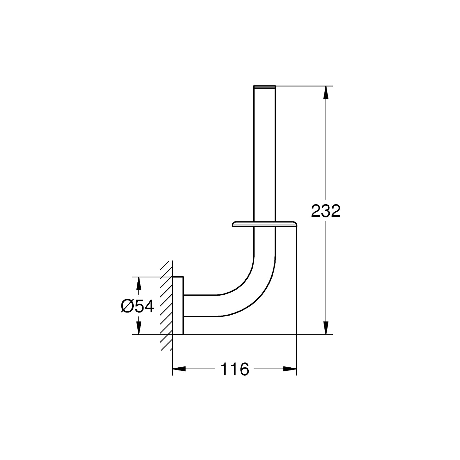 GROHE EssentialsReserve papirholder, Supersteel