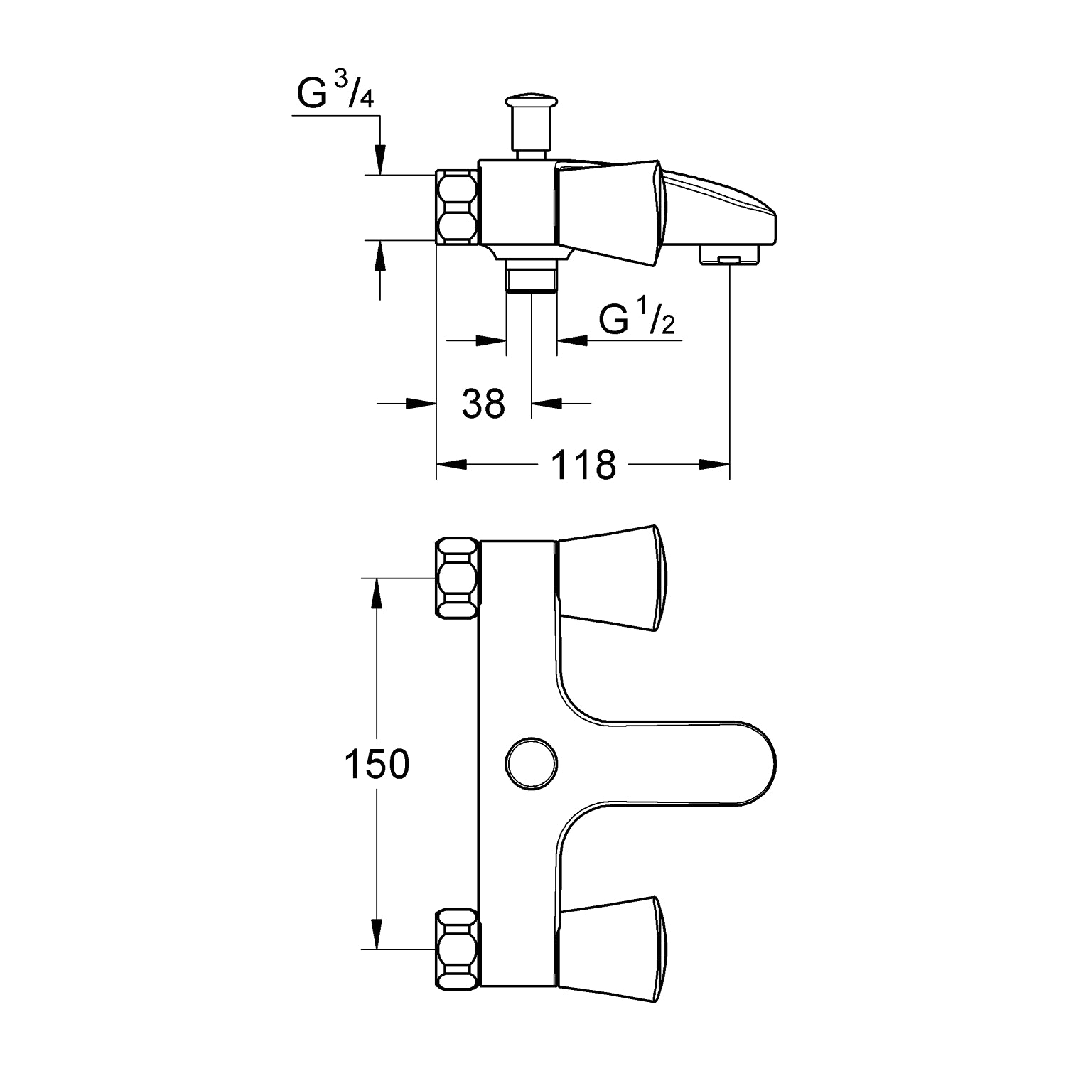 Grohe Costa S kar & brus