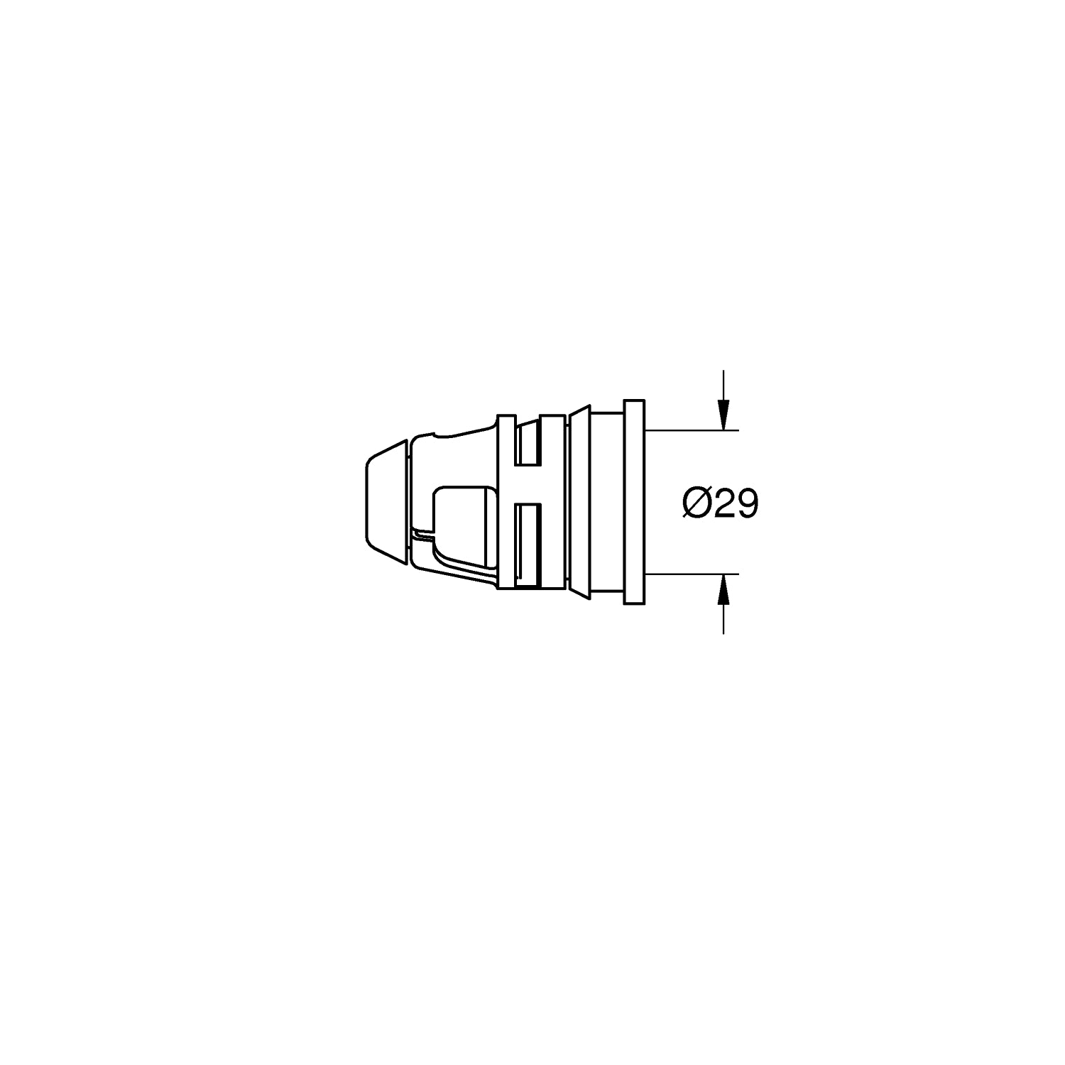 Tilslutning fittings for pex-rør