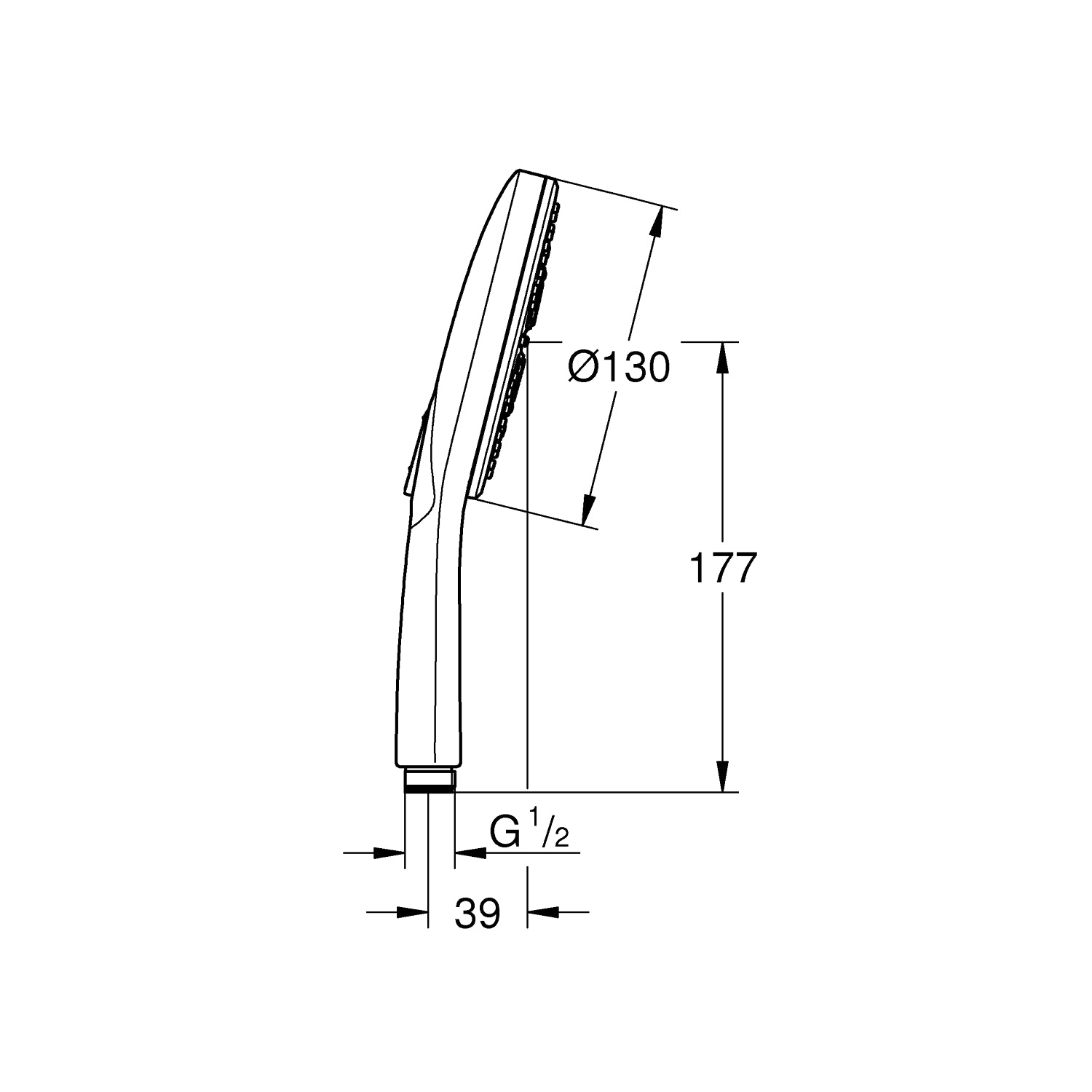 Rainshower SmartActive 130, Håndbruser 3 sprays