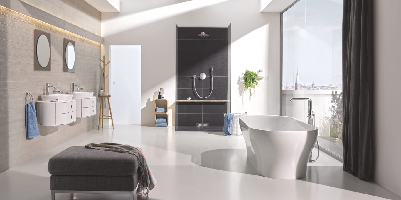 GROHE Grohtherm sampak indbyg 210 mm hovedbruser. ALT i en kasse.