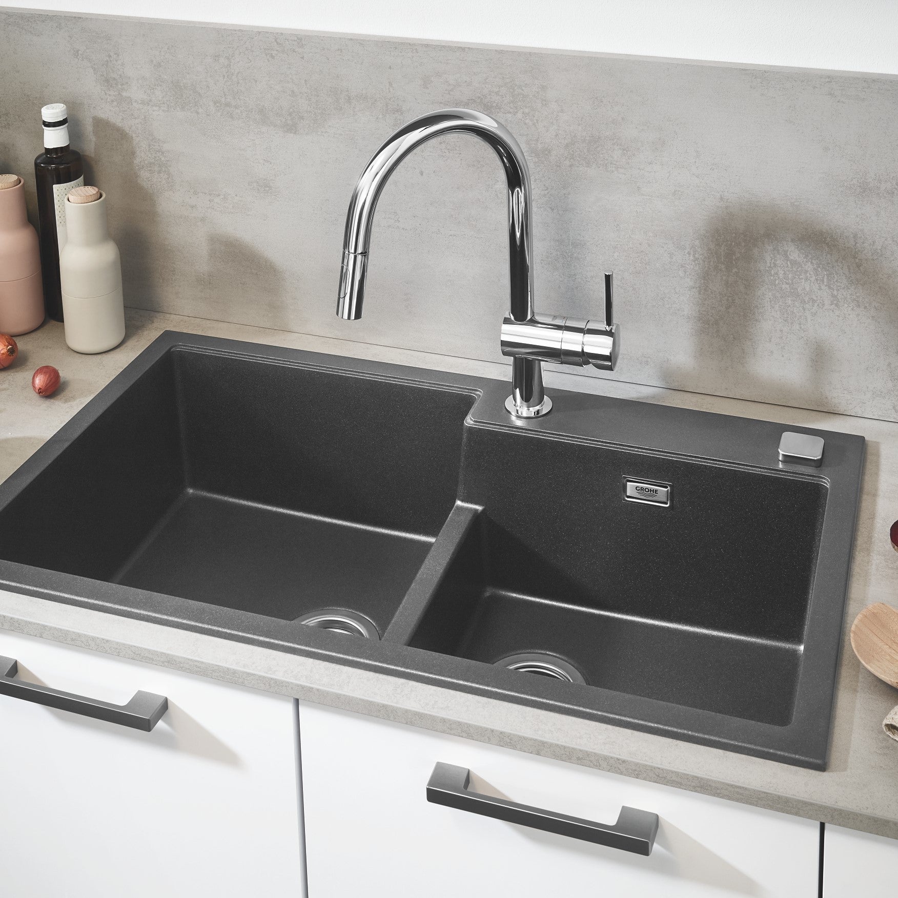 Grohe Minta, etgrebs-køkkenbatteri, C-tud