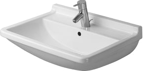 Starck 3 vask 65 cm med hanehul