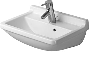 Starck 3 vask 50 cm med hanehul