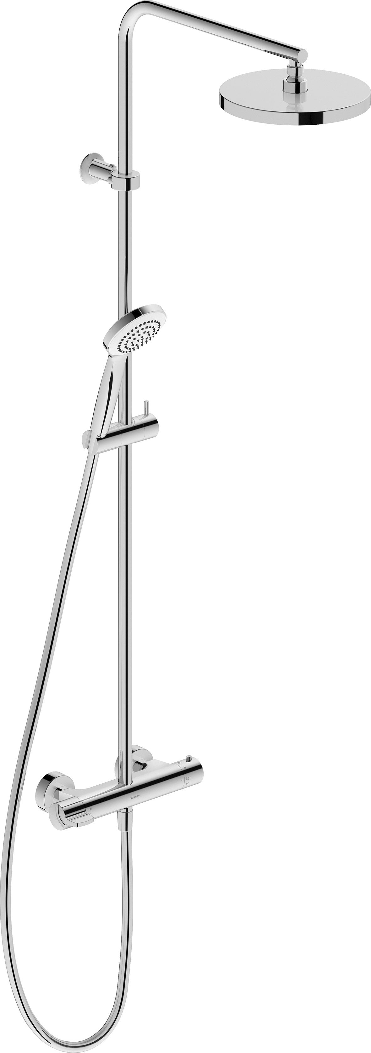 Duravit B.1 komplet brusesystem med termostat