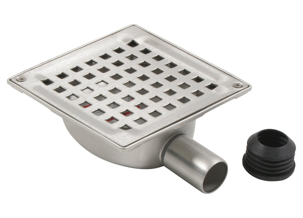 BLÜCHER 32 mm afløbsskål til beton, uden studs, vandret