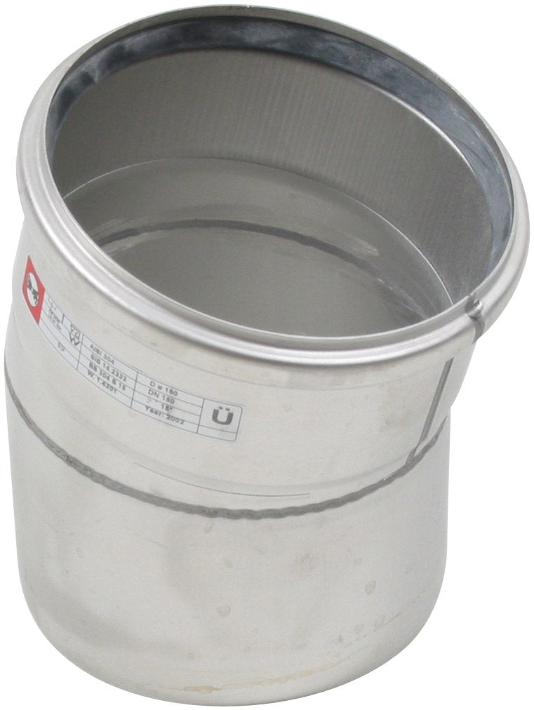 Ø 160 mm x 15° Bøjning rustfri AISI304/EN1.4301 BLÜCHER