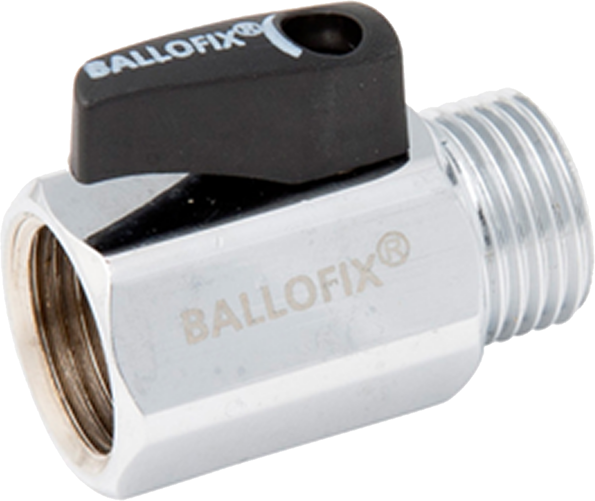 BALLOFIX 1/2" RØDGODS KROM MUFFE/NIPPEL
