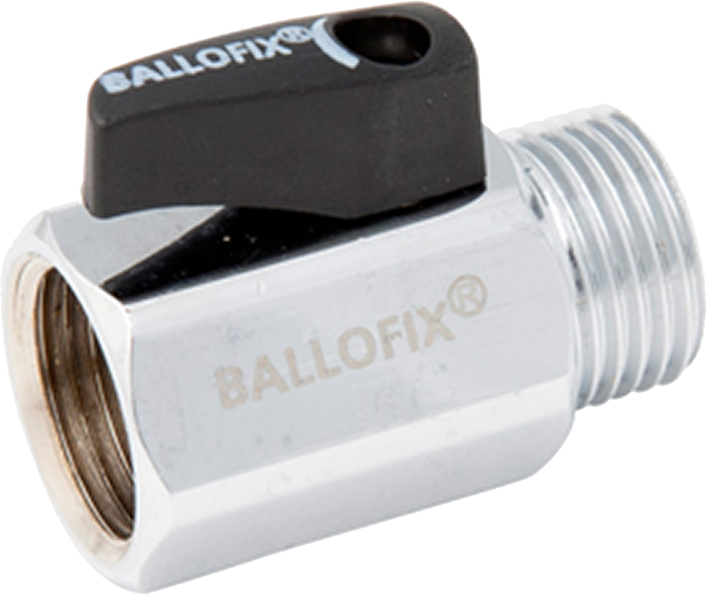 BALLOFIX 1/2" RØDGODS KROM MUFFE/NIPPEL