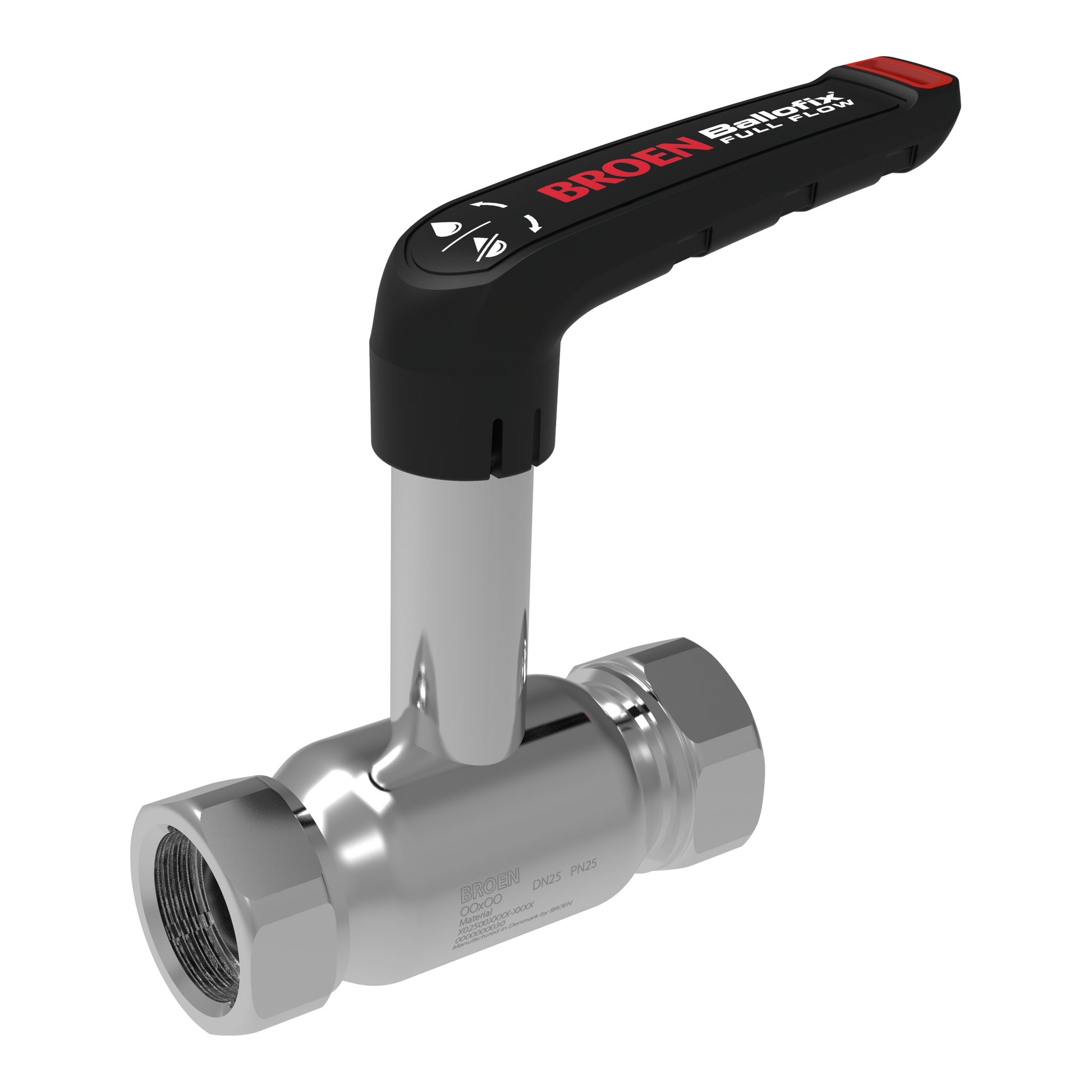 Broen Ballofix Full Flow RF 5/4x5/4 DN32 høj spindel.