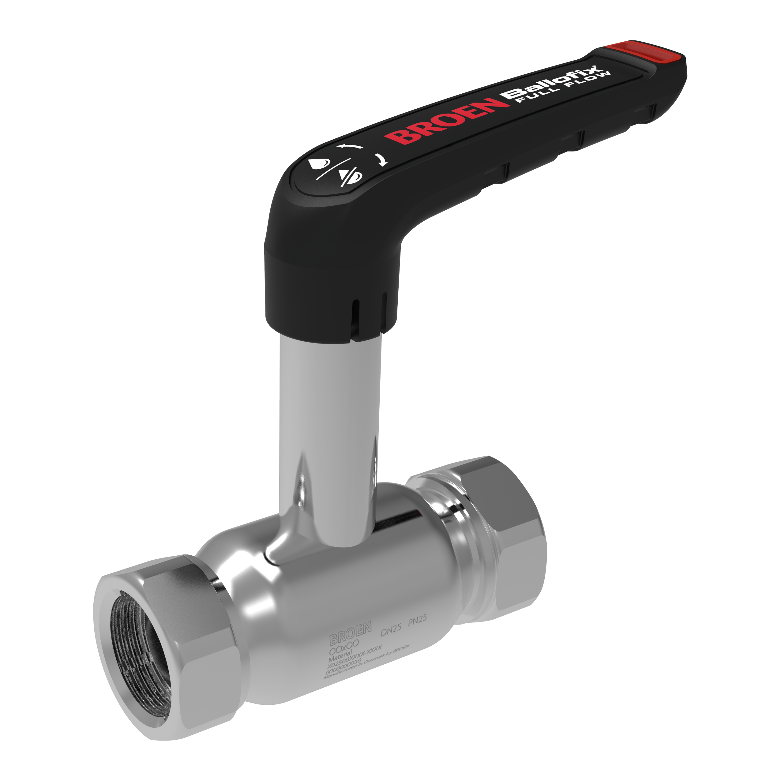 Broen Ballofix Full Flow RF 5/4x5/4 DN32 høj spindel.