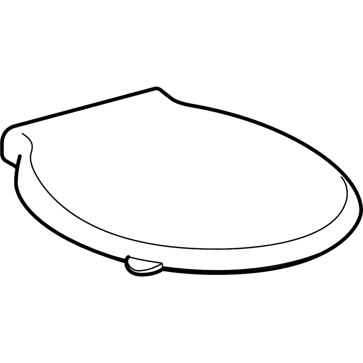 GEBERIT toiletsæde Antibakteriel m/låg duroplast
