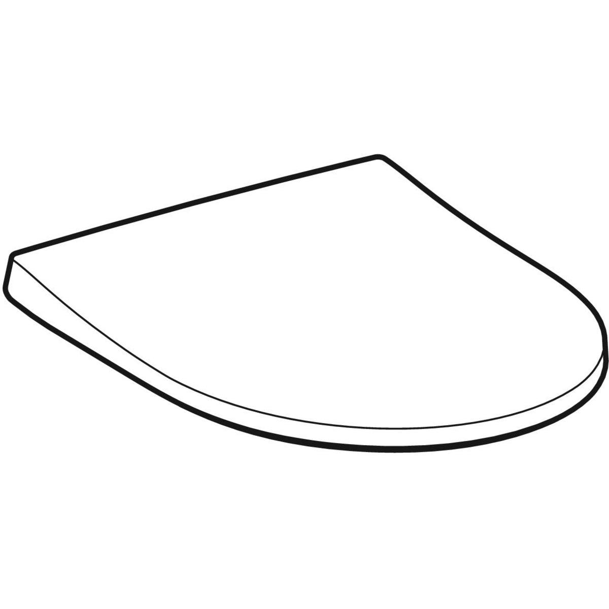 GEBERIT toiletsæde 365x450x50mm softclose m/låg duroplast white