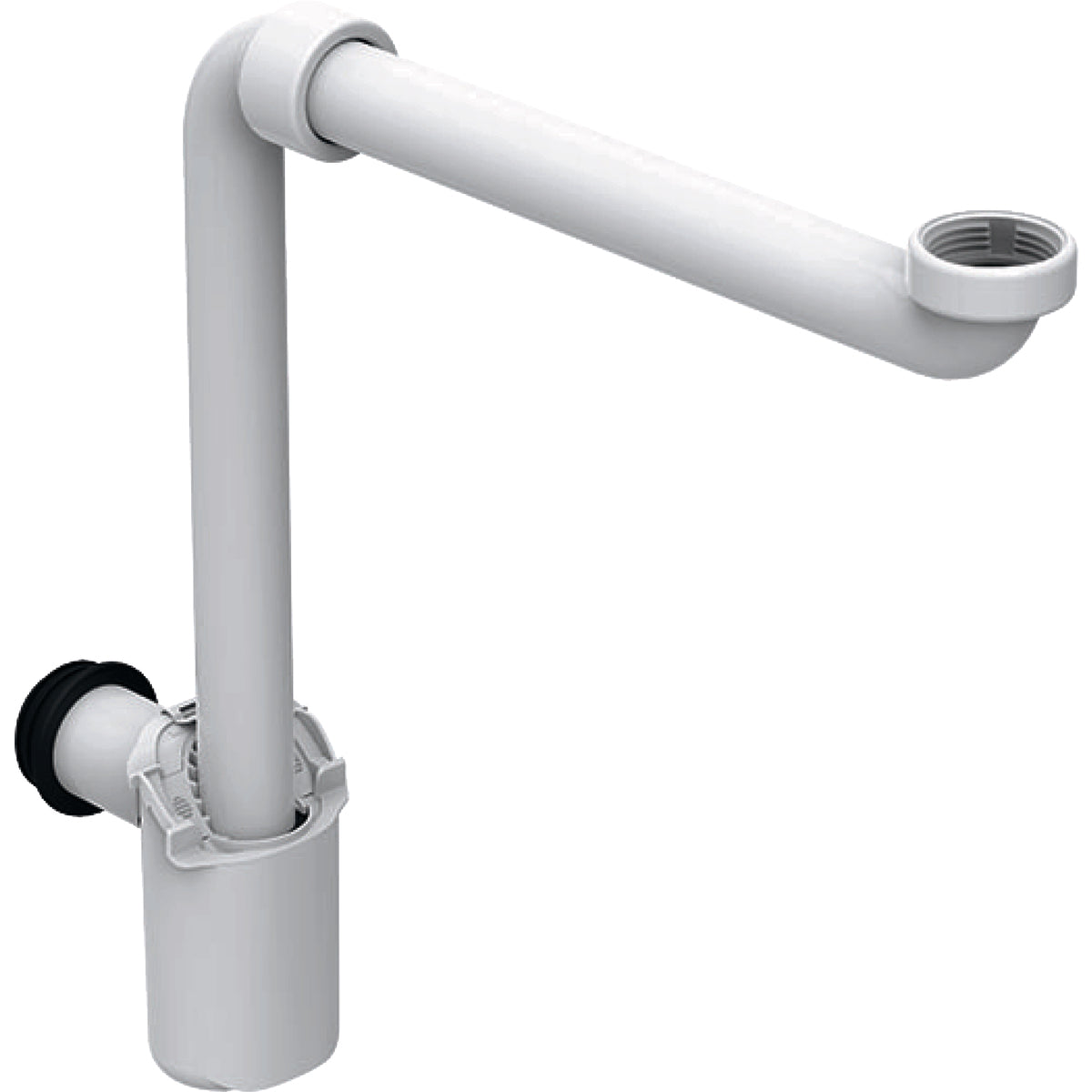 GEBERIT pungvandlås 32mmx1 1/4 vandr t/hv m/afg.rør PP white