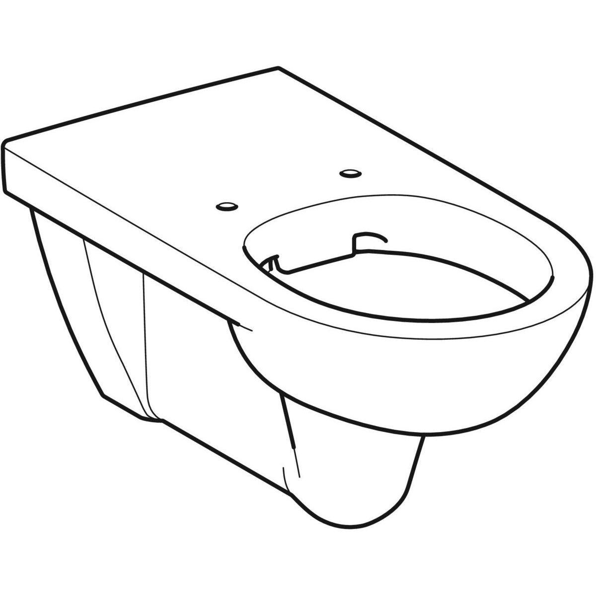 GEBERIT hængetoiletskål 355x700x340mm t/indb.cist Rimfree porcel