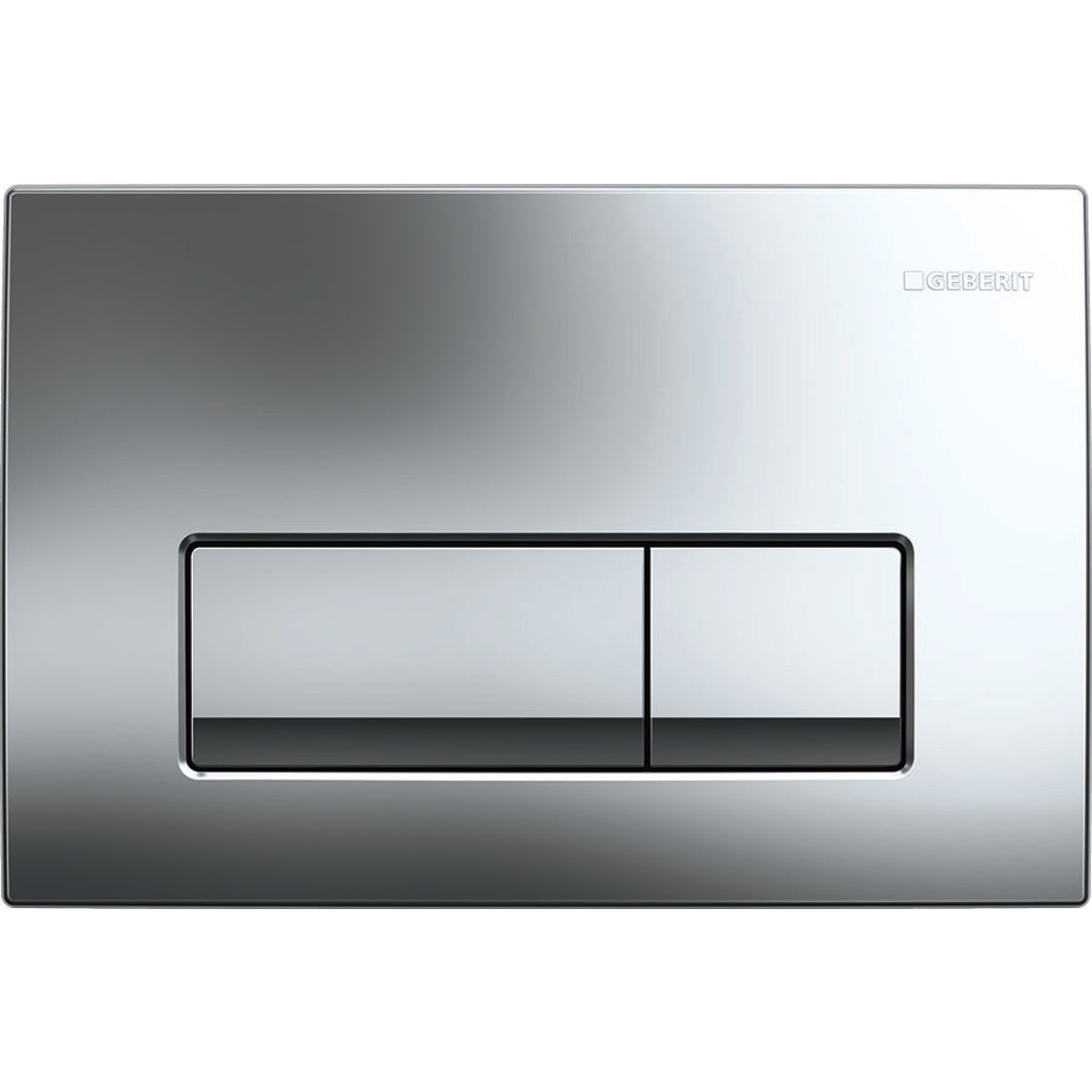 GEBERIT Delta50 2-skyl betjeningsplade krom