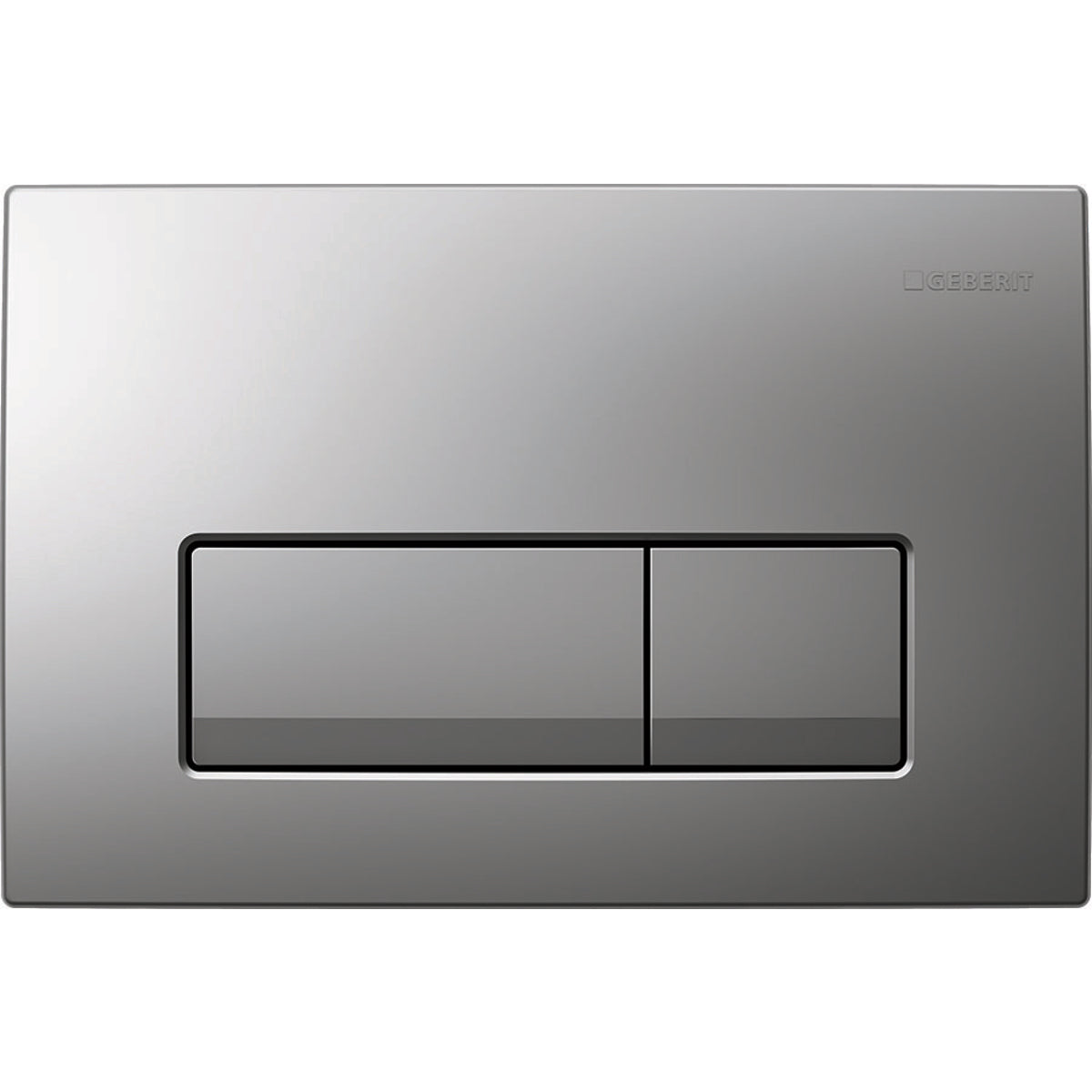 GEBERIT Delta50 2-skyl betjeningsplade mat krom