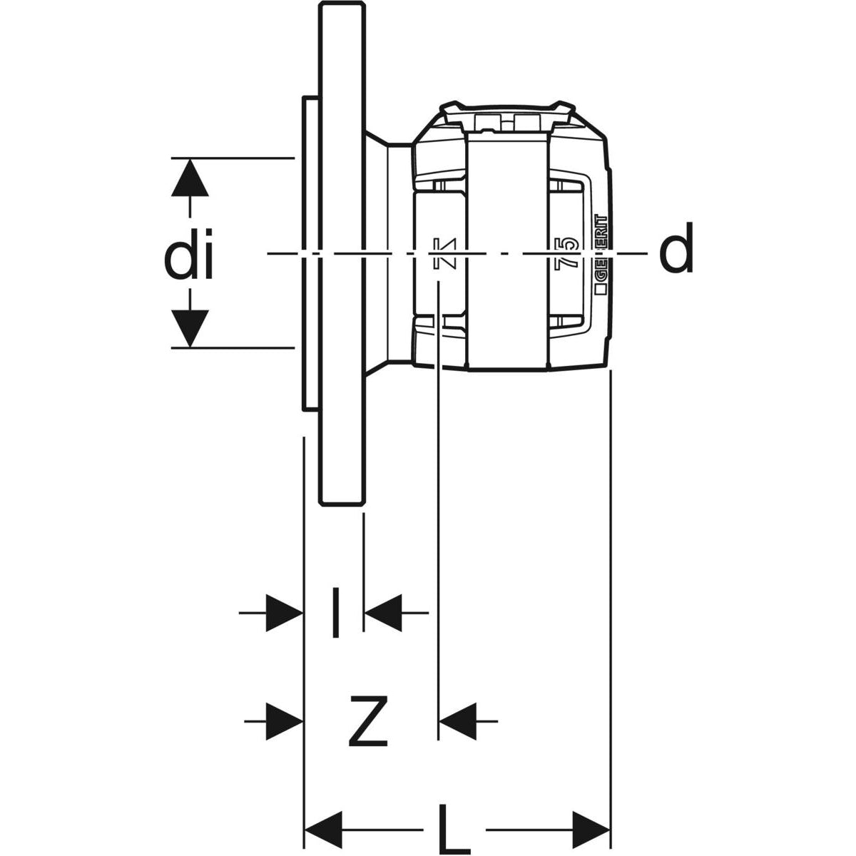 FLOWFIT flange 75mm/DN65 PN6 blyfri siliciumbronze forzinket