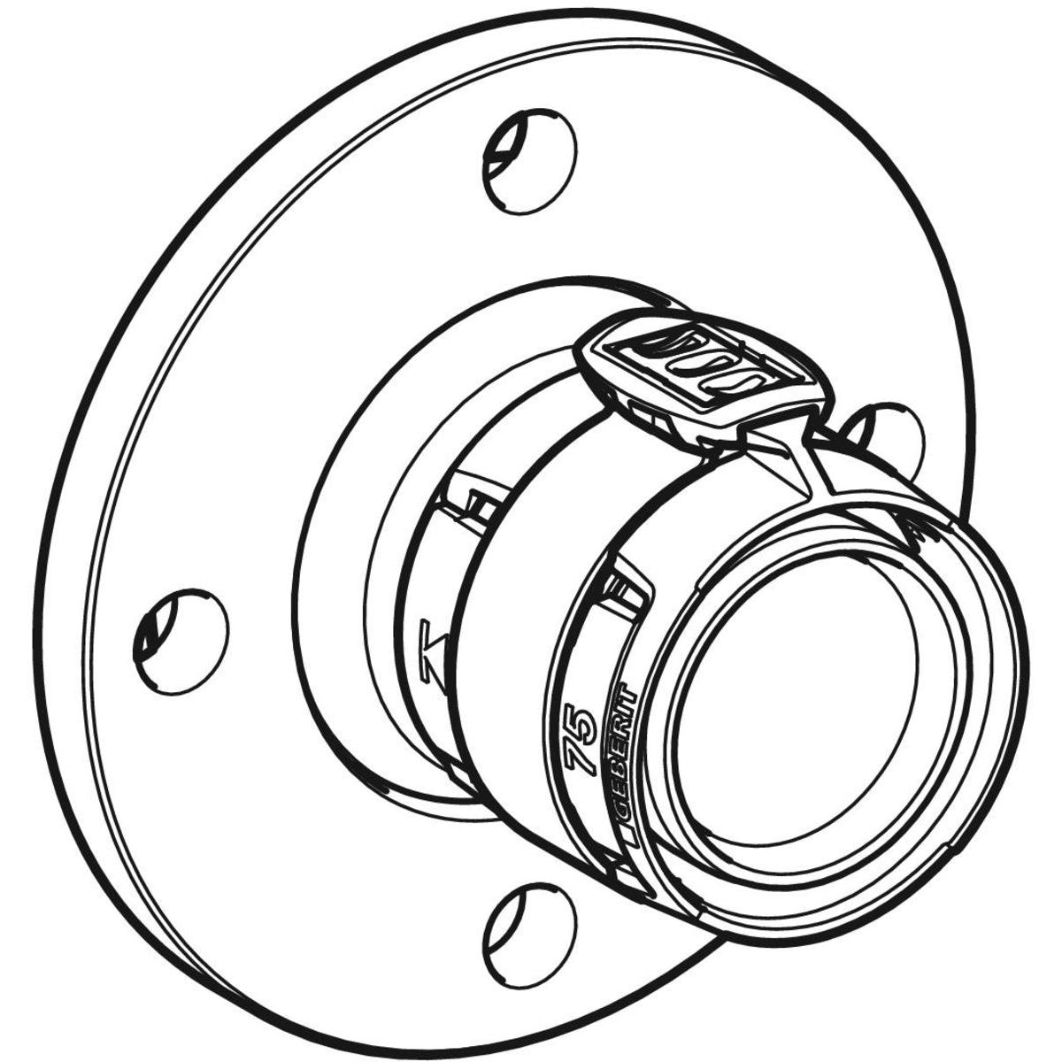 FLOWFIT flange 75mm/DN65 PN6 blyfri siliciumbronze forzinket