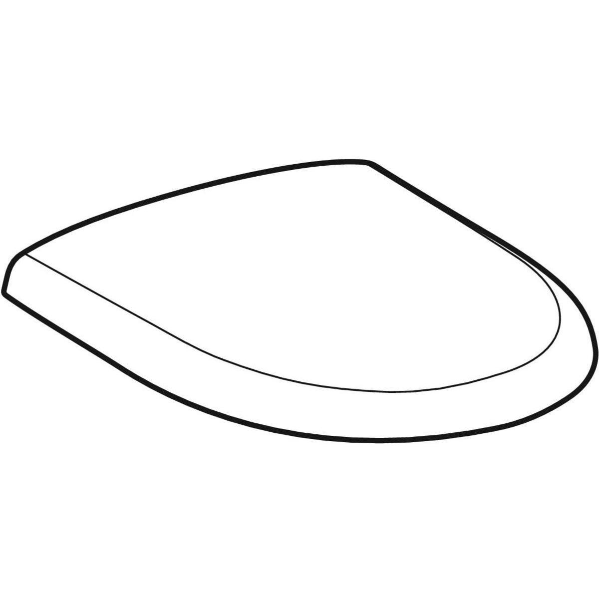 GEBERIT toiletsæde 450x370x60mm softclose/QR m/låg duroplast wh