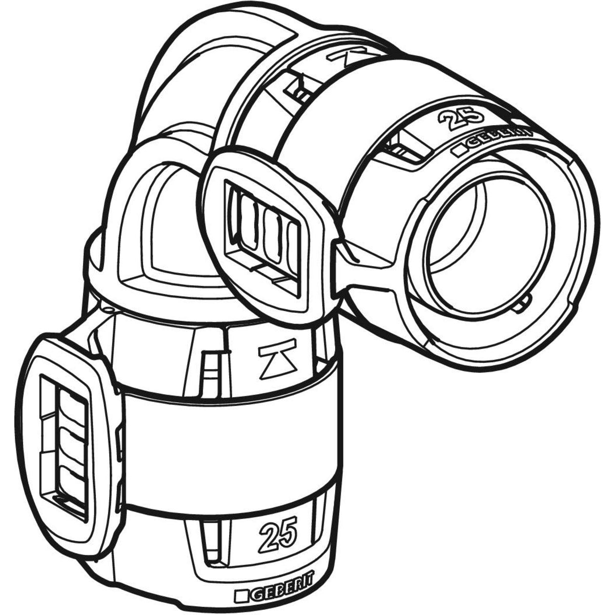 GEBERIT FLOWFIT BØJNING 90 PPSU 63MM