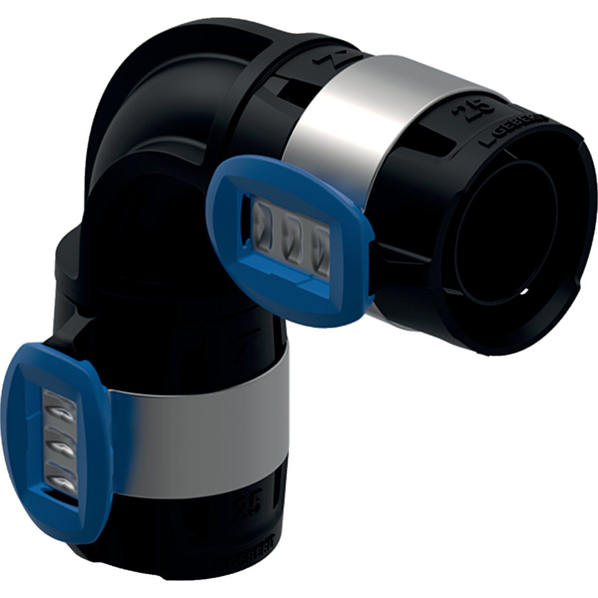 FLOWFIT bøjning 90° 20mm PPSU sort