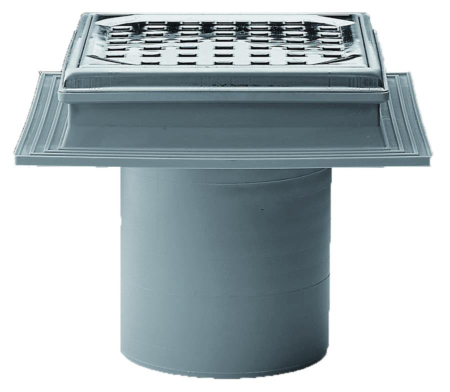 Maxiflex 110 mm afløbsskål til beton, uden studs, lodret