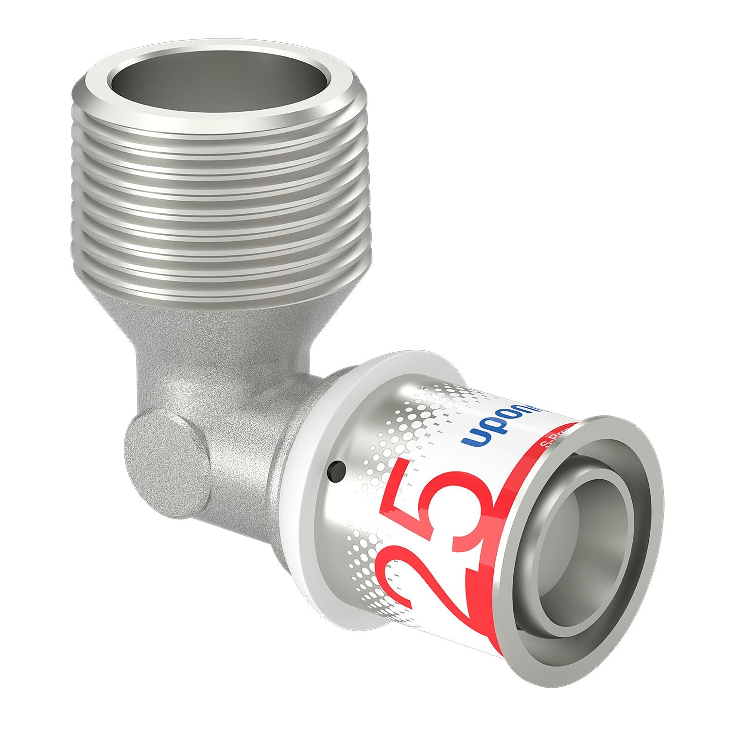 Uponor S-Press vinkel m/nippel 25-R1"MT