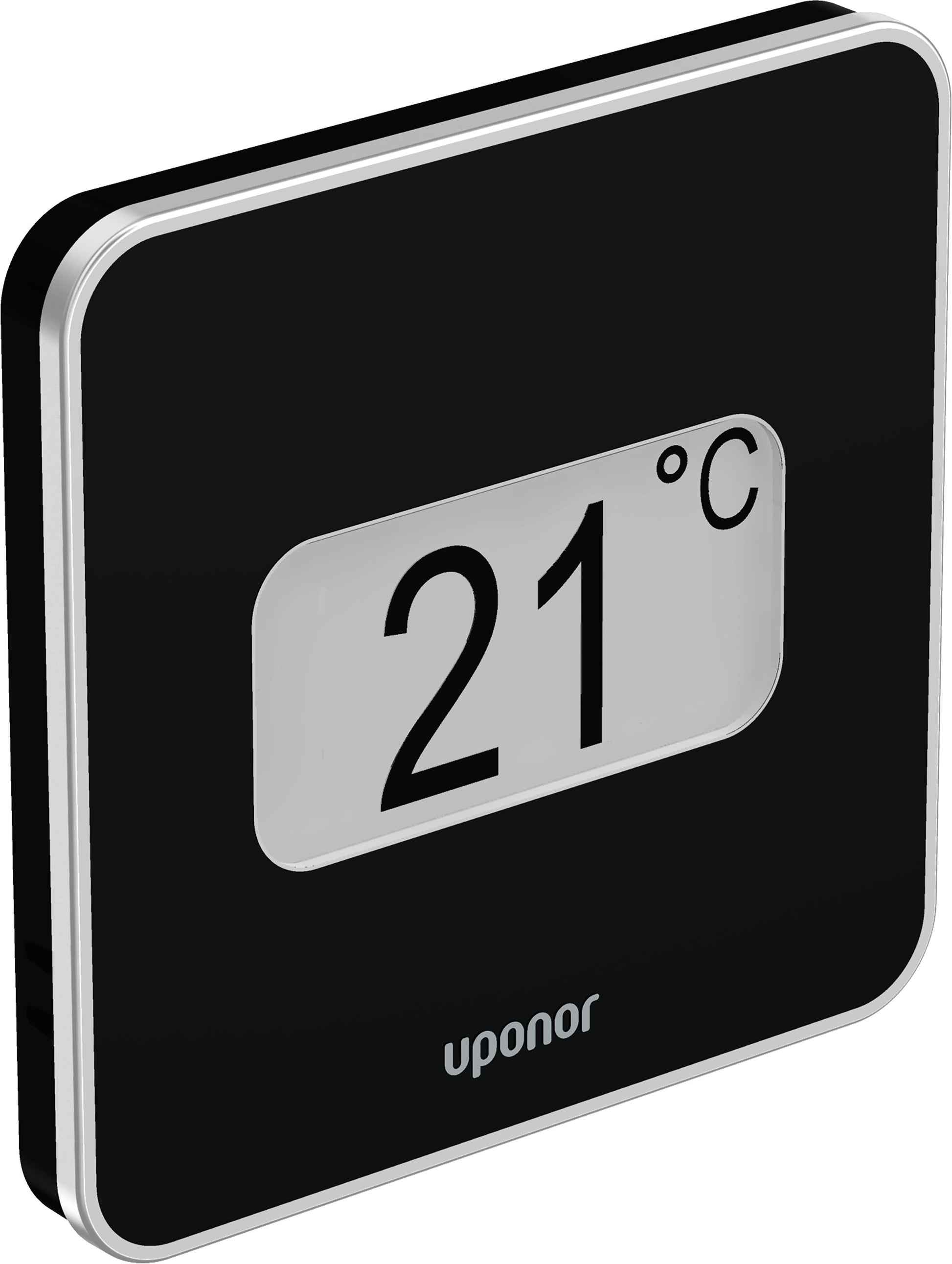 Uponor Smatrix Wave digital STYLE termostat med RH sort T-169 BLACK