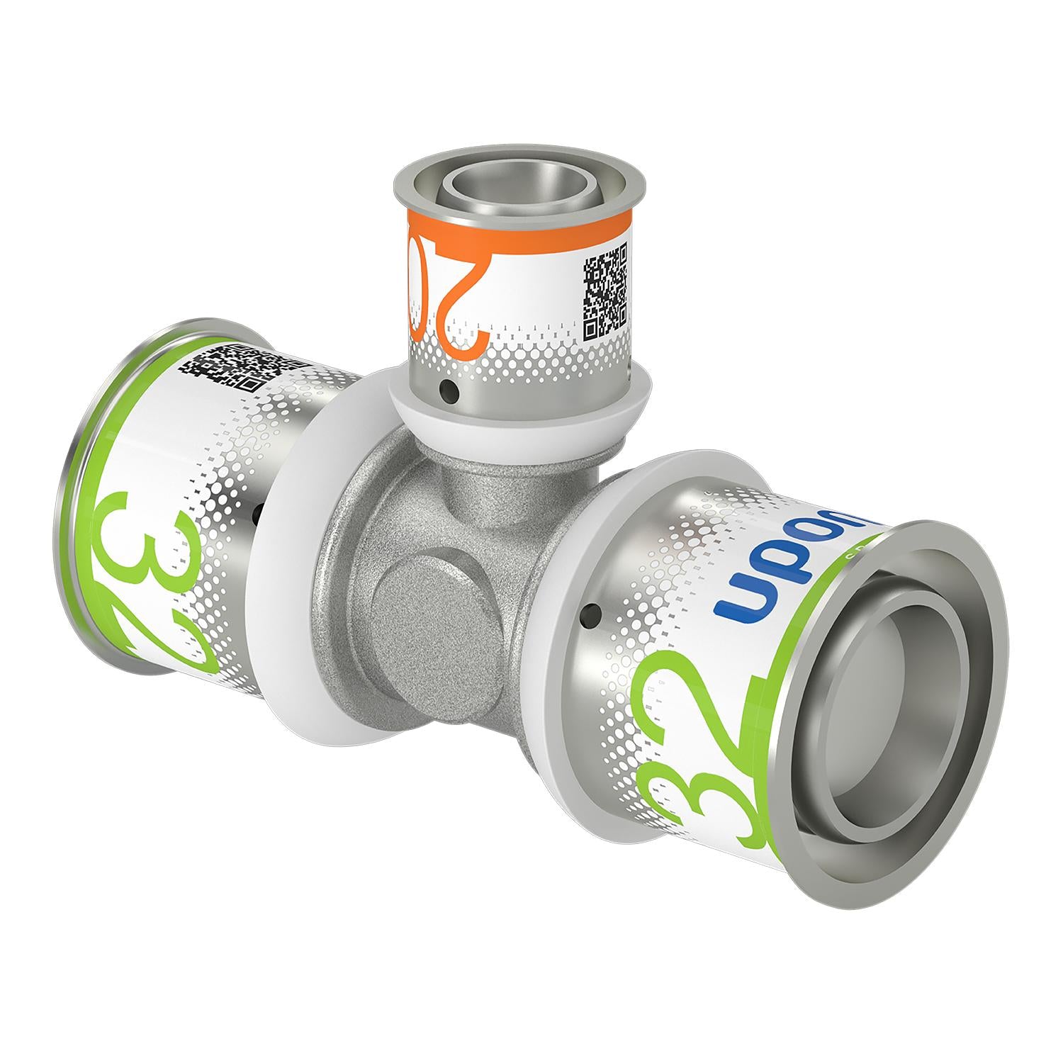 Uponor S-Press tee reduceret 32-20-32