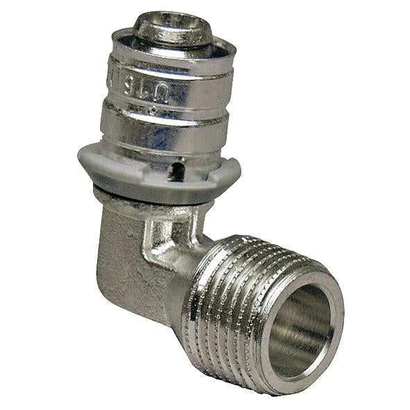 Uponor S-Press vinkel m/nippel 16-R1/2"MT