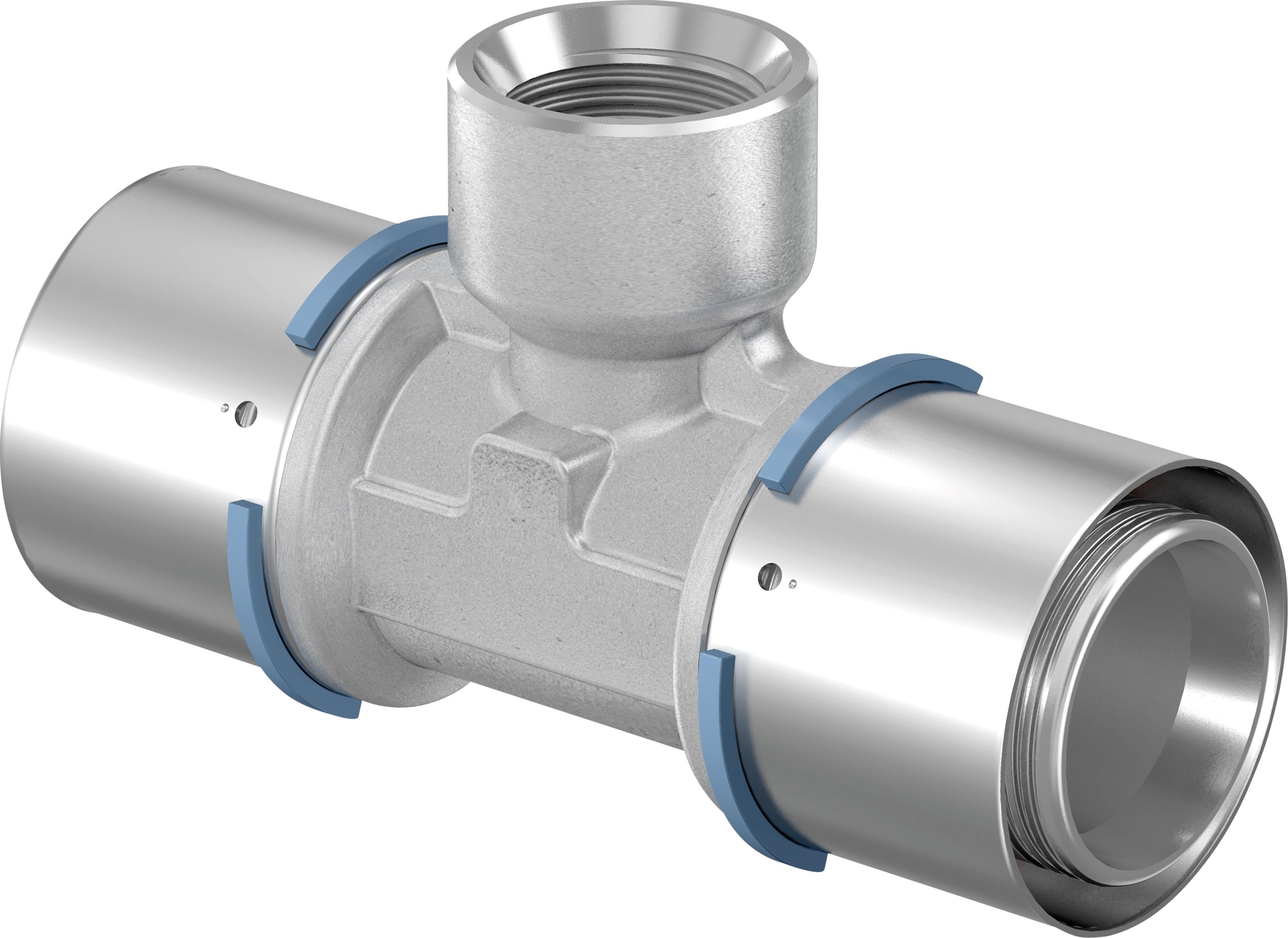 Uponor S-Press tee reduceret m/muffe 40-Rp3/4"FT-40