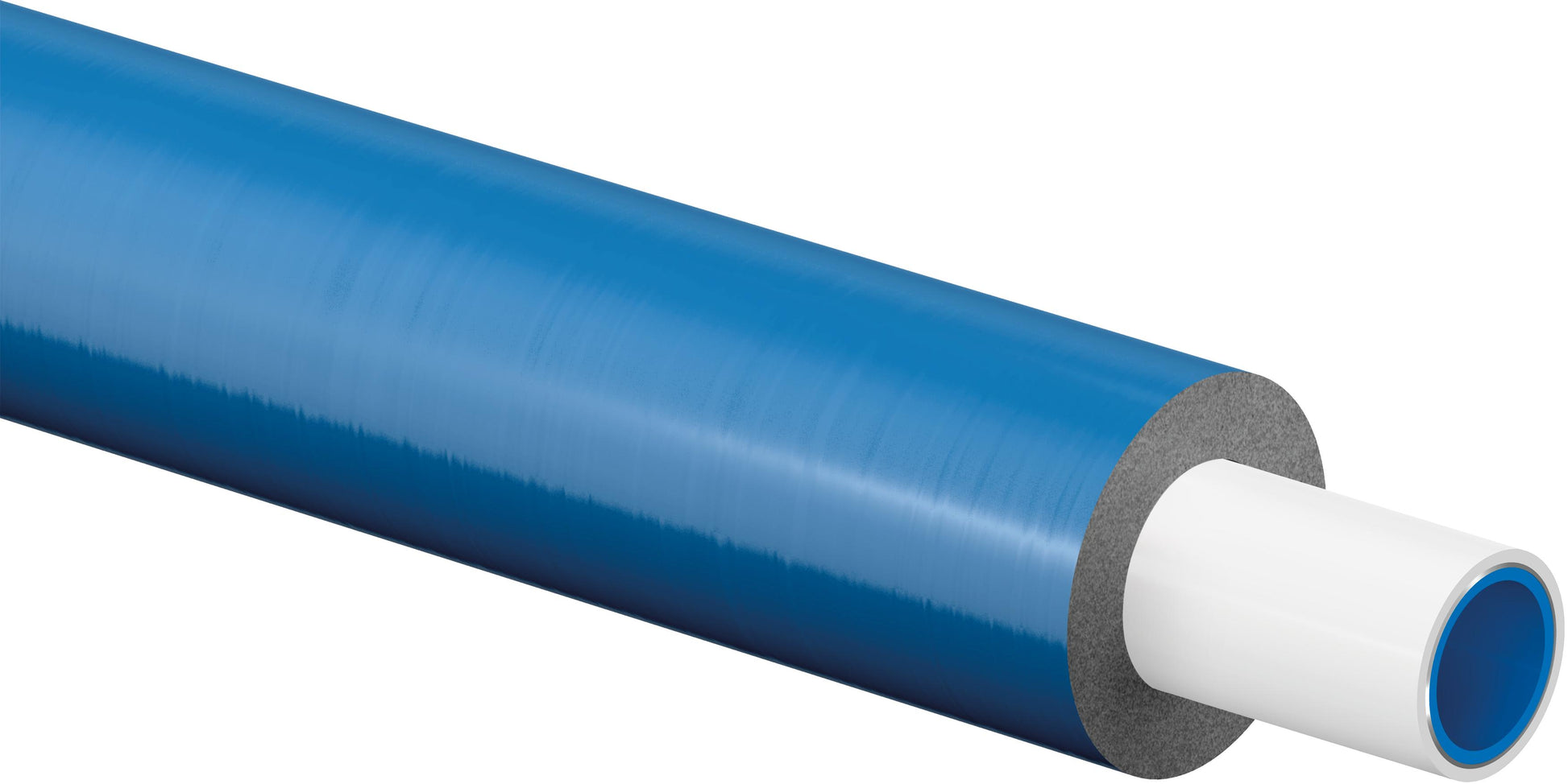 UPONOR ALUPEX rør plus/mlc hvid isoleret s10 16x2,0 blå 75m