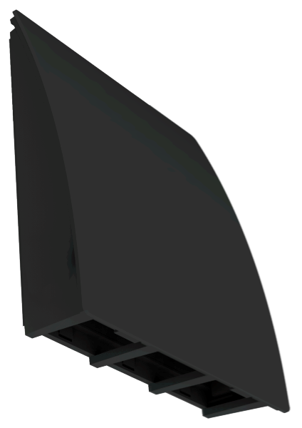 Stormskærm DO 30 sort RAL 9005