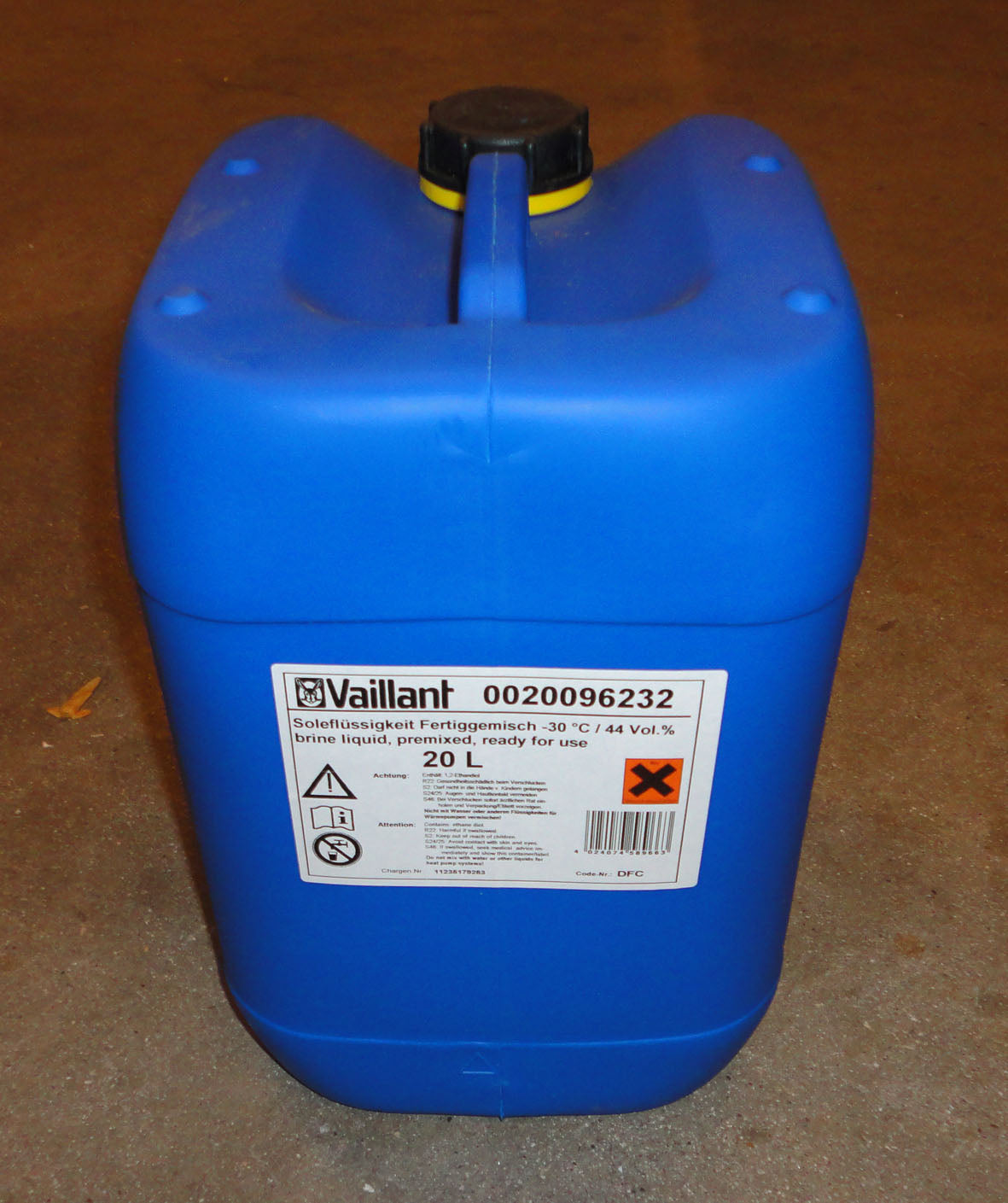 Vaillant Brine, ethyleneglycol 44% 20 liter
