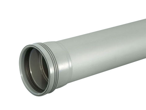 WAVIN PP 75X1000MM RØR M/MF GRÅ