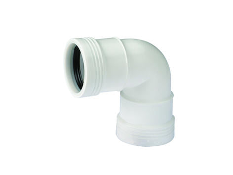 Wavin Ø50mm x 87,5° Bøjning muf/muf/, PP hvid