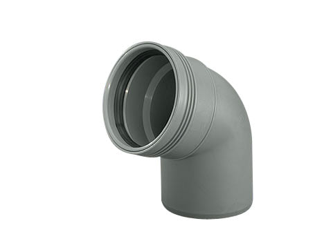 Wavin 32 mm x 67,5° Bøjning afløb grå PP