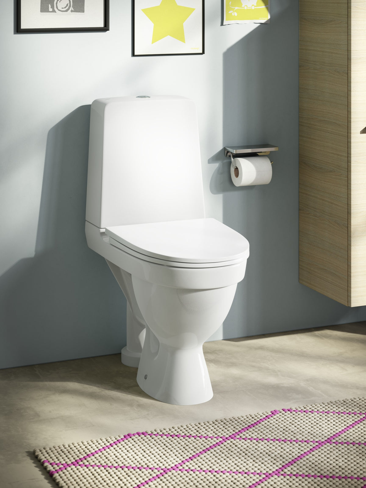 LAUFEN Kompas wc, åben S-lås rimless