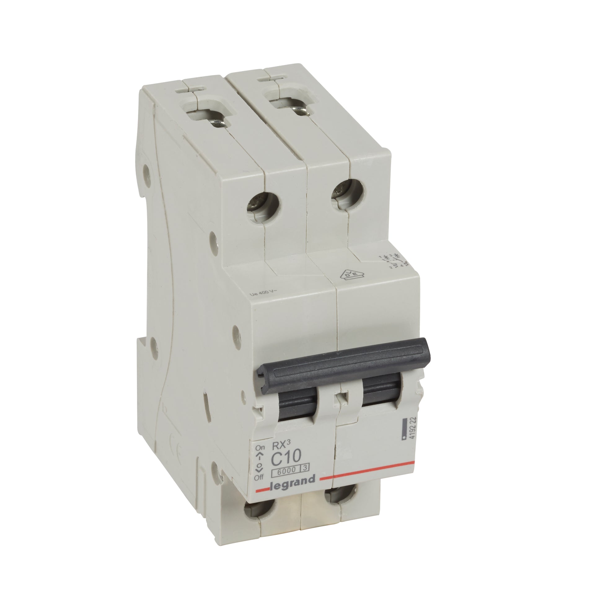 RX3 MCB automatsikring C10 2pol 2M 6000A