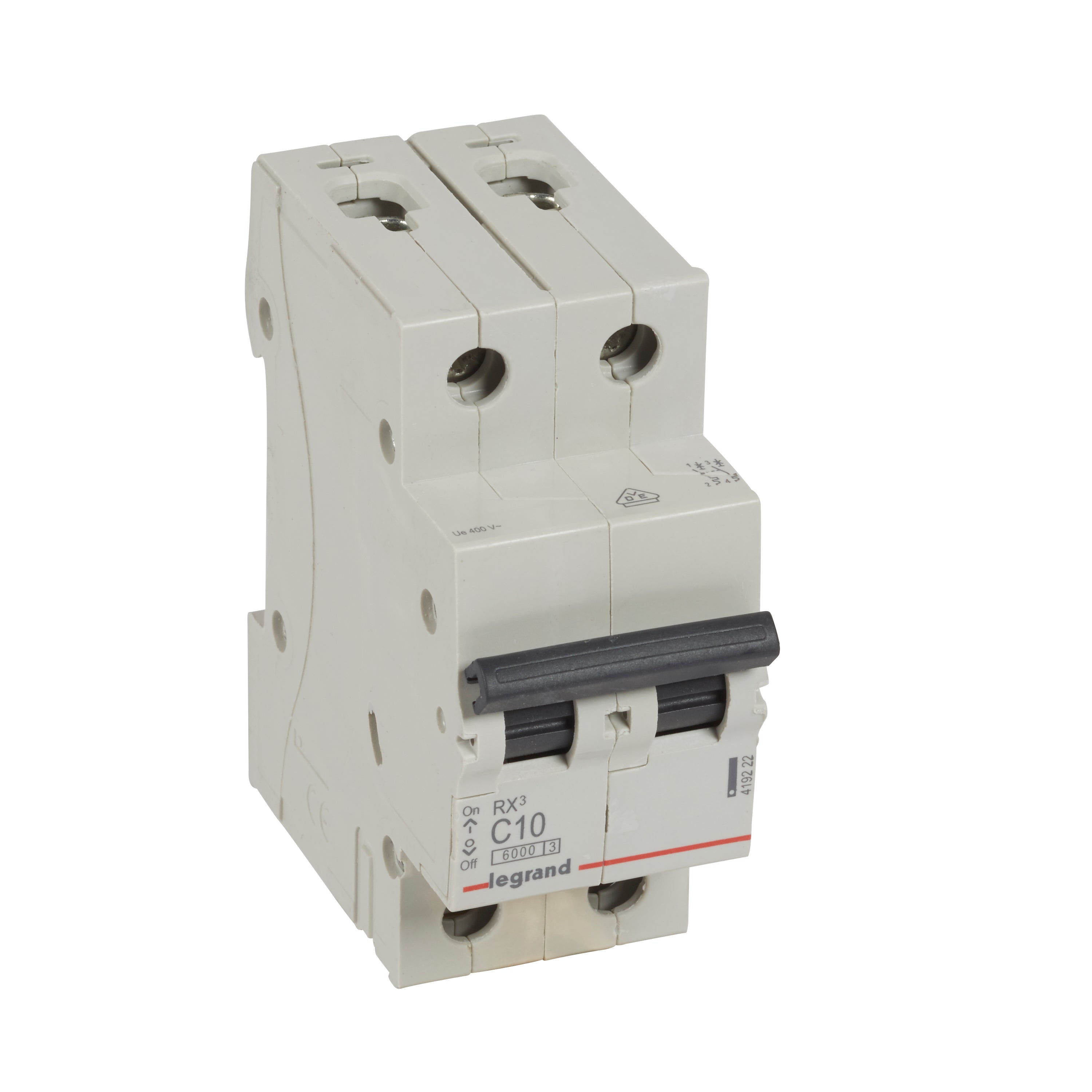 RX3 MCB automatsikring C10 2pol 2M 6000A