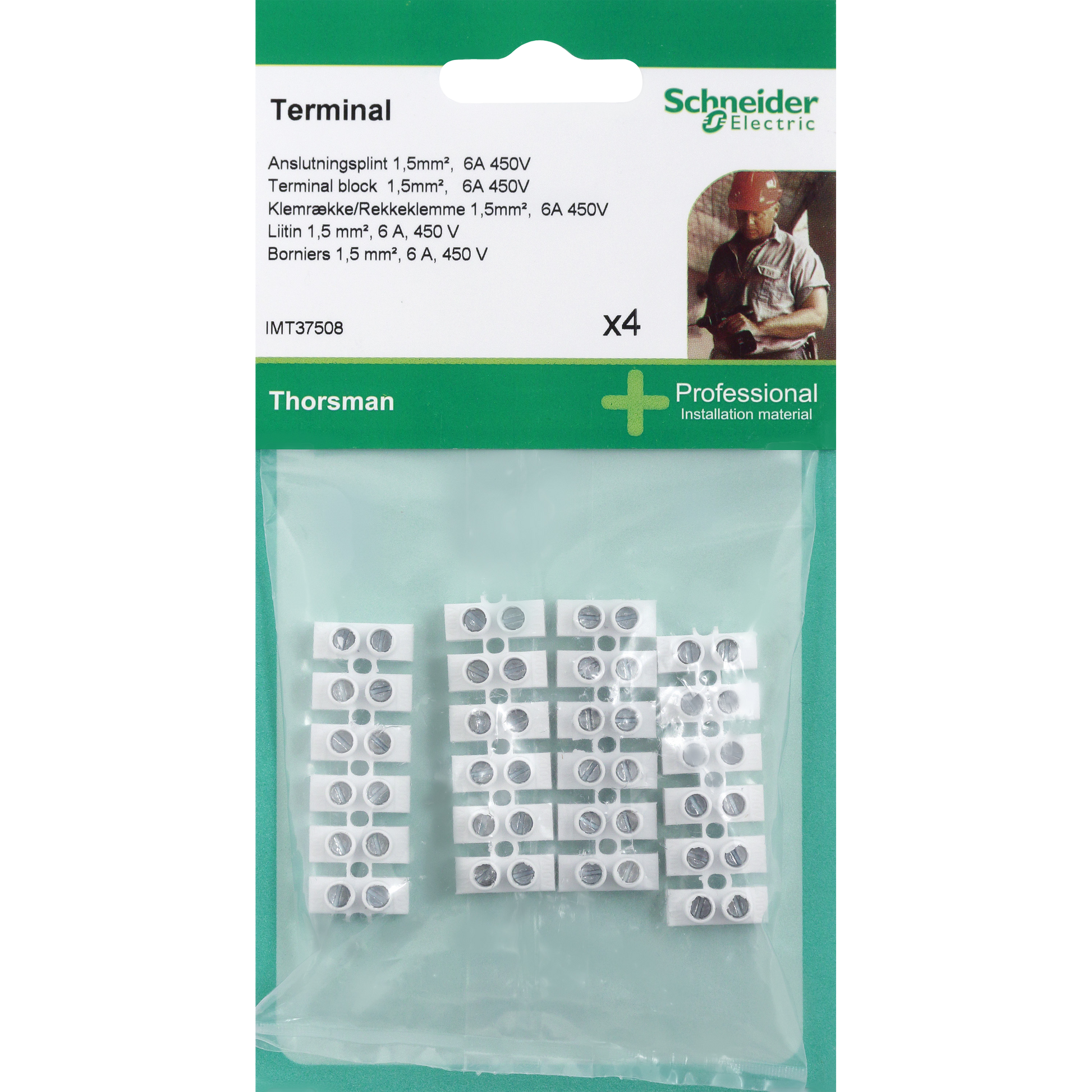 BLIST KLEMMERÆKKE 1,5MM - 4 STK
