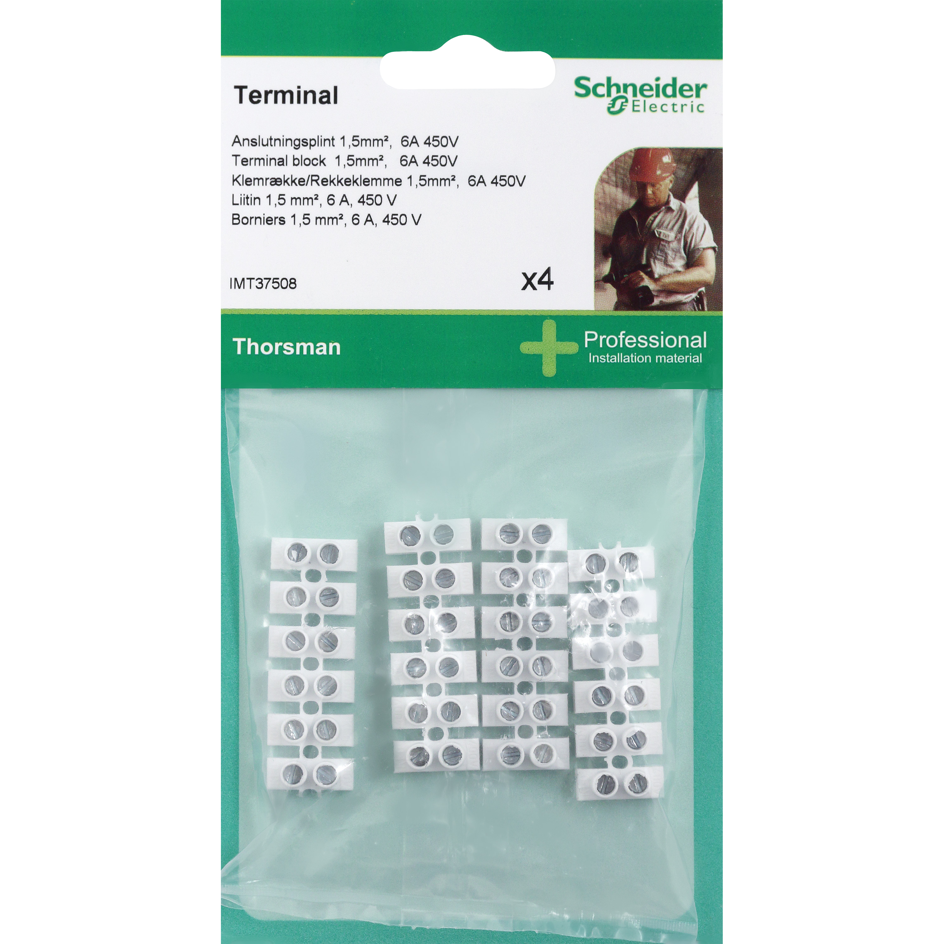 BLIST KLEMMERÆKKE 1,5MM - 4 STK