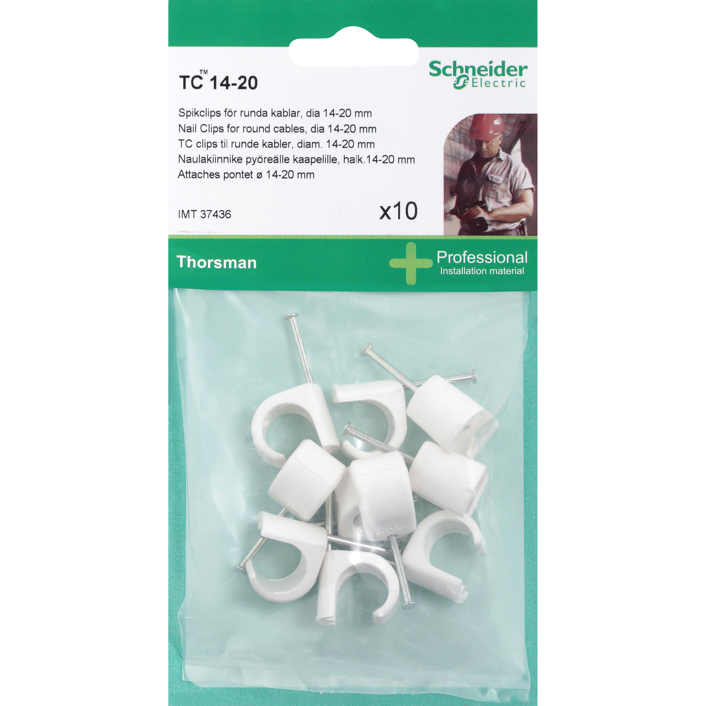 BLIST CLIPS TC 14-20 2,0X35 HVID 10 STK