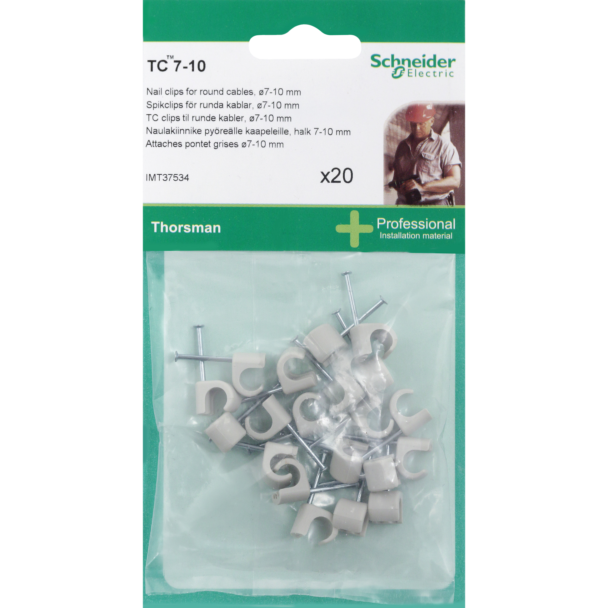 BLIST LEDN. CLIPS 7-10 MM 20 STK