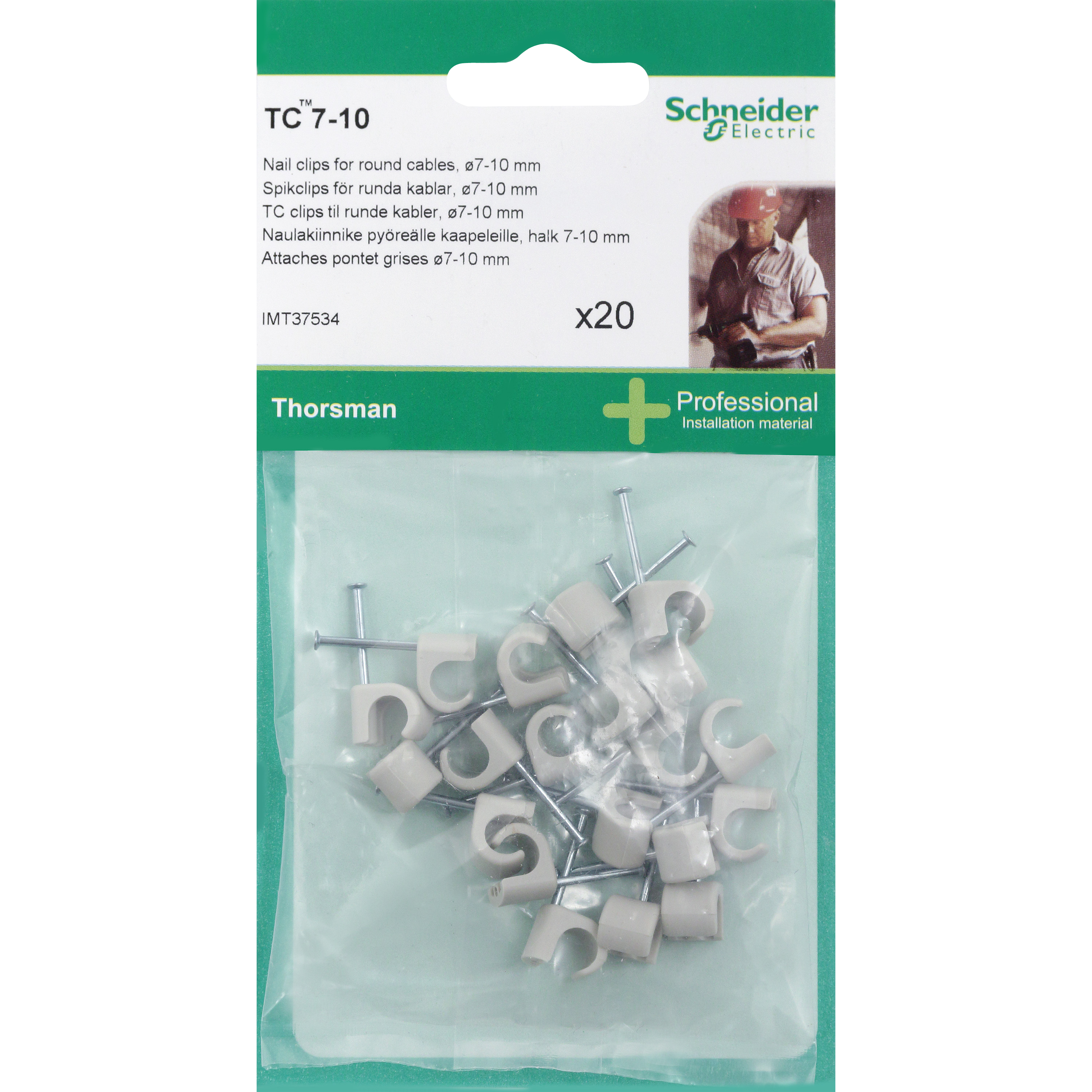 BLIST LEDN. CLIPS 7-10 MM 20 STK